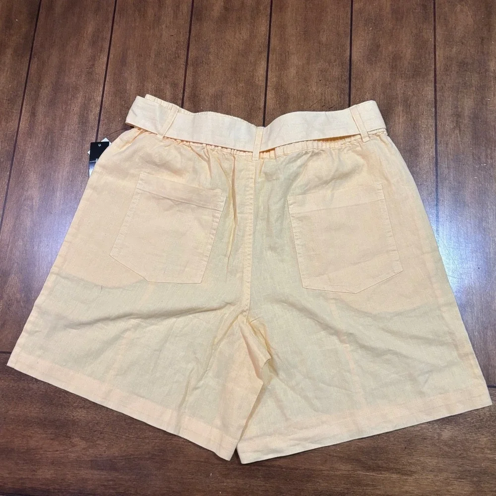 Tribal Jeans Soft Yellow‎ Tie-Waist Shorts Women's Casual Summer Medium
